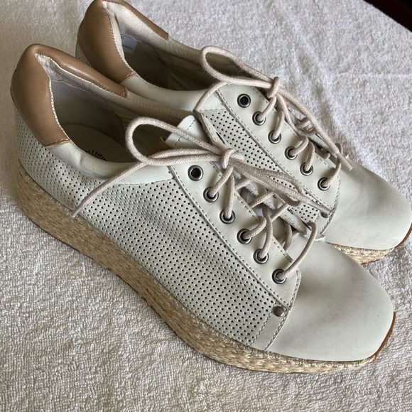OTBT Shoes - OTBT MERIDIAN ESPADRILLE IVORY CREAM PLATFORM SNEAKER SIZE 9.5